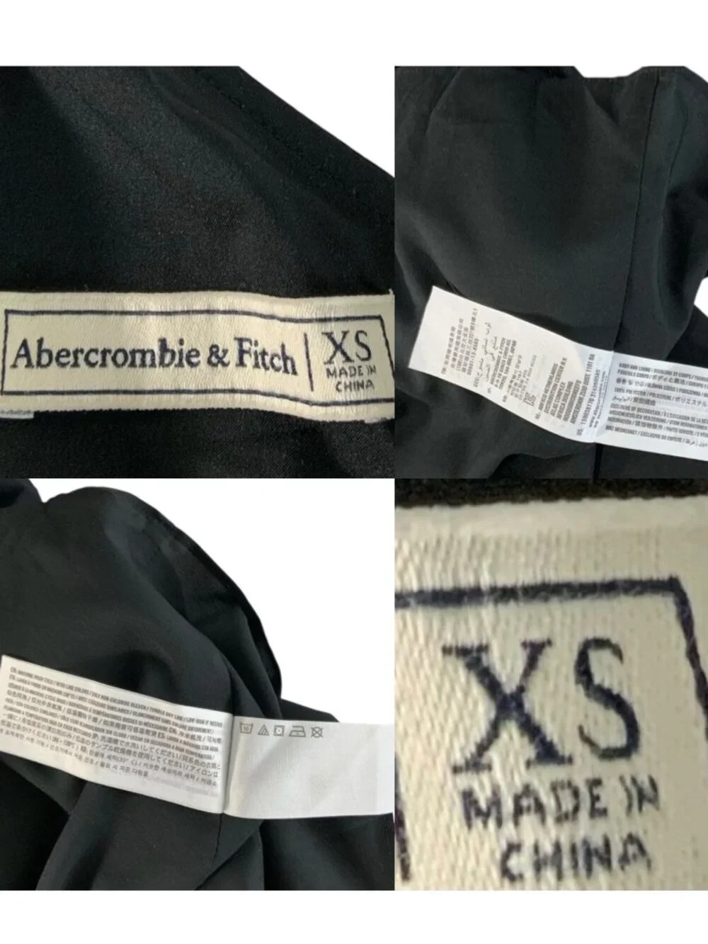 Abercrombie and Fitch Maxi Dress XS Black Halter Sleeveless